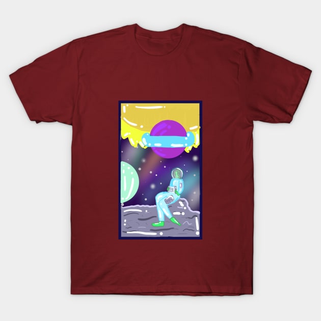 Relaxing alien T-Shirt by birgirth@simnet.is